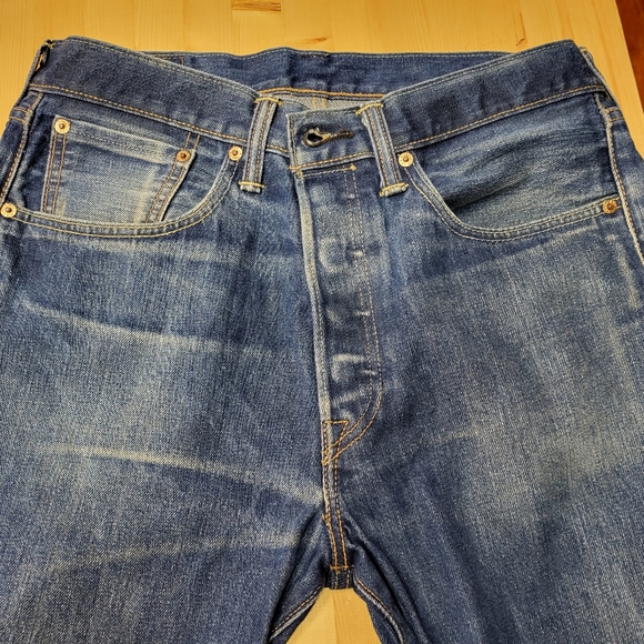 Levi's 501CT Button Fly Tapered Jeans 32x30 (32x27) - Picture 4 of 12